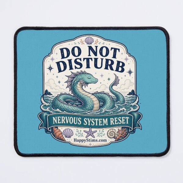 Item preview, Do Not Disturb Nervous System Reset Sea Serpent Design designed and sold by HappyStimsCo.