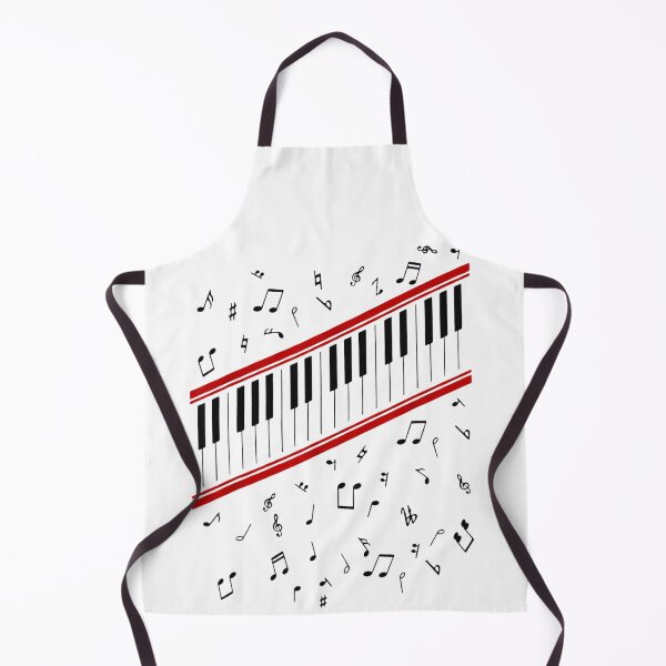 Item preview, Abstract Piano Keys Music Notes With Red Stripes Artistic Musical Design designed and sold by MassonCalepon.