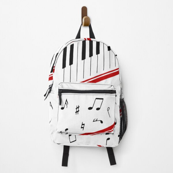 Item preview, Abstract Piano Keys Music Notes With Red Stripes Artistic Musical Design designed and sold by MassonCalepon.