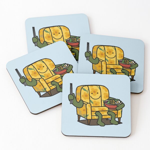 Item preview, Ramen Absurdist Humor Yellow Chair designed and sold by ellenhenry.