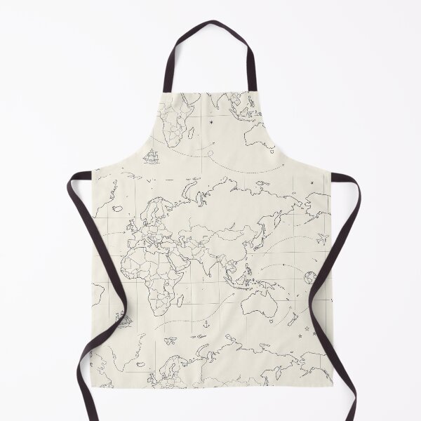 Item preview, Vintage Minimalist World Map Adventure Wanderlust designed and sold by SplashTastic.