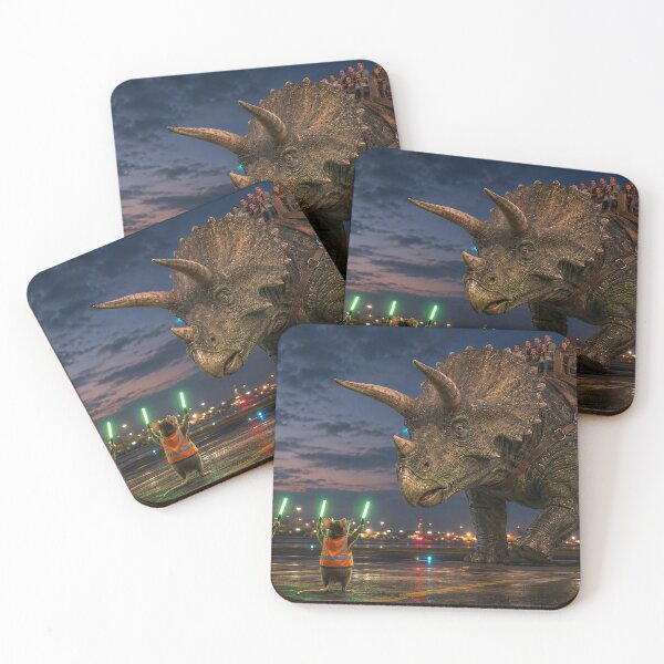 Item preview, Airport Crew Marshals Giant Dinosaur designed and sold by nikkolaus.