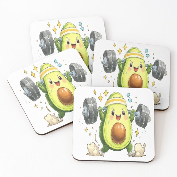 Item preview, Strong Avo – Powerful avocado for weightlifting designed and sold by khawariweaves.