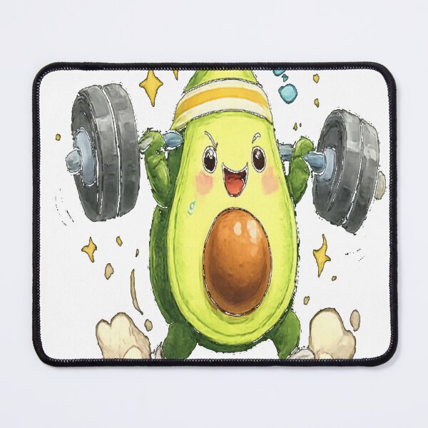 Item preview, Strong Avo – Powerful avocado for weightlifting designed and sold by khawariweaves.
