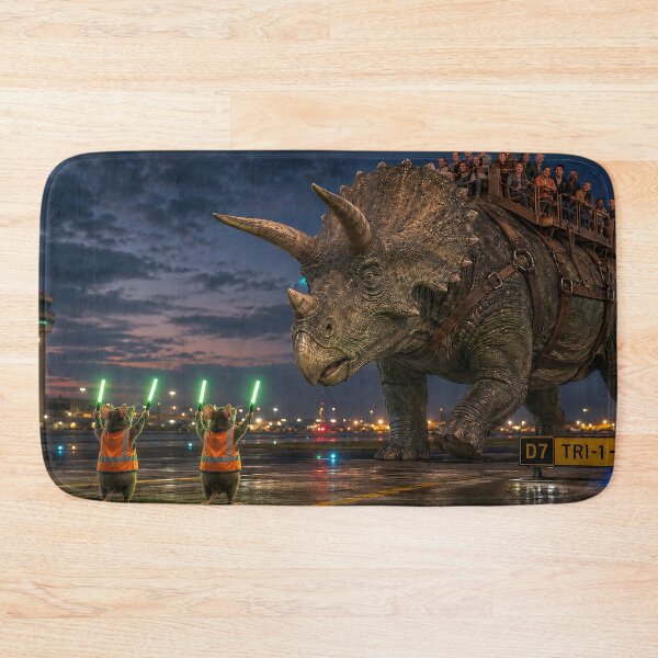 Item preview, Airport Crew Marshals Giant Dinosaur designed and sold by nikkolaus.