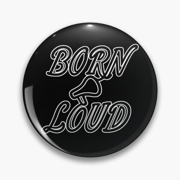 Item preview, Born Loud – Retro Line Art Megaphone Desig designed and sold by RDproject.