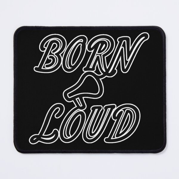 Item preview, Born Loud – Retro Line Art Megaphone Desig designed and sold by RDproject.