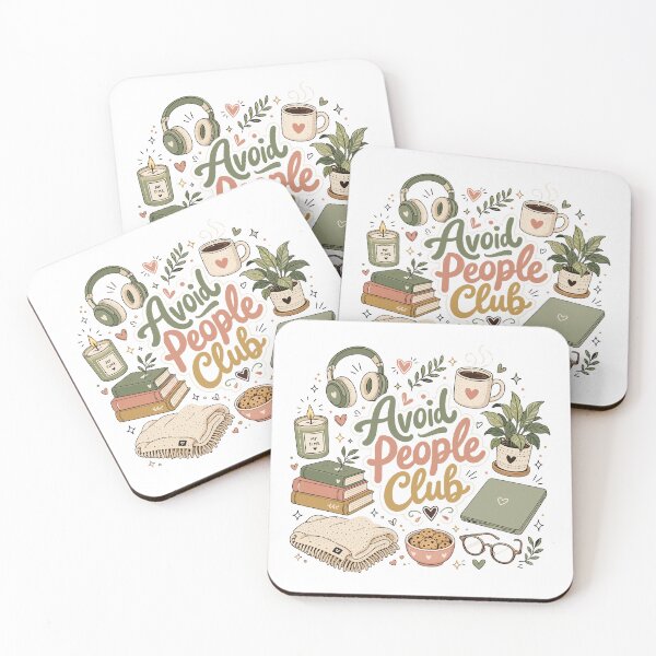 Item preview, Avoid People Club Introvert Humor Cozy designed and sold by HandicraftArt.