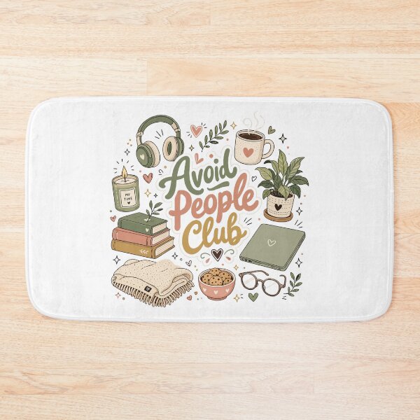 Item preview, Avoid People Club Introvert Humor Cozy designed and sold by HandicraftArt.