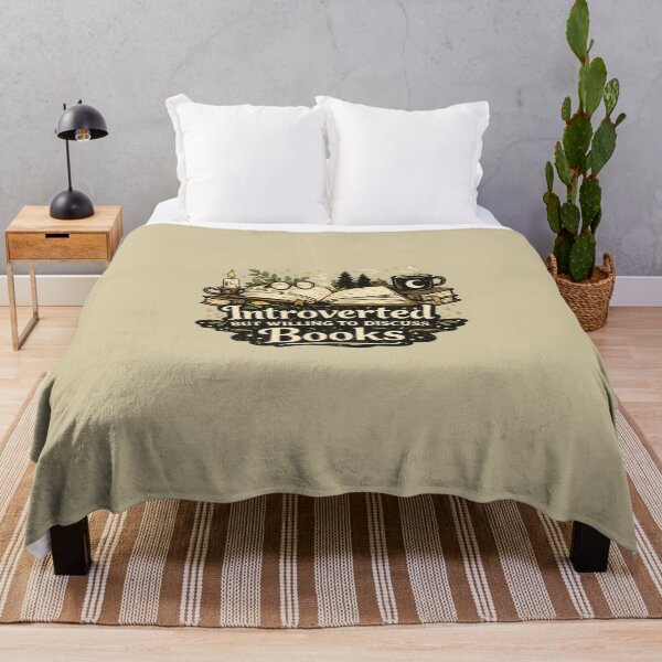 Item preview, Introverted but willing to discuss books - bookish aesthetic designed and sold by Fantasy Cache.