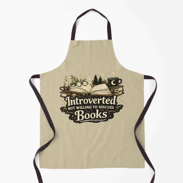 Item preview, Introverted but willing to discuss books - bookish aesthetic designed and sold by Fantasy Cache.
