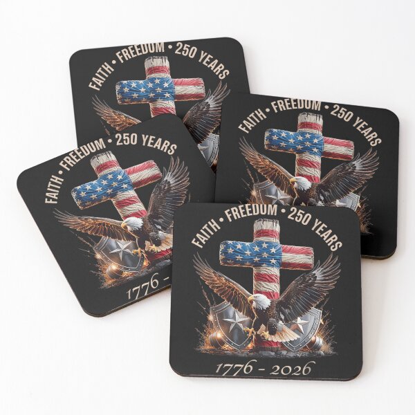 Item preview, 250 Years of American Freedom Faith and Liberty Patriotic Eagle Cross designed and sold by LizzyKeiko.