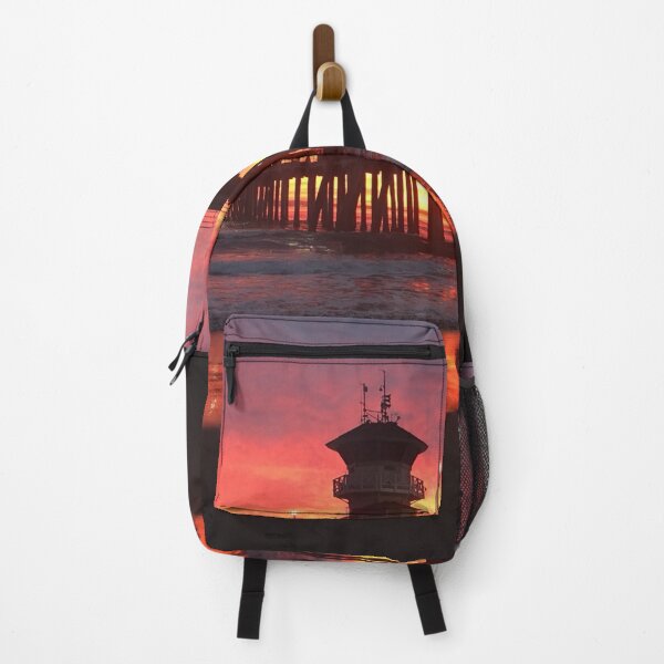 Item preview, Inferno Sunset at Huntington Beach Pier designed and sold by Kimberly Palmer.