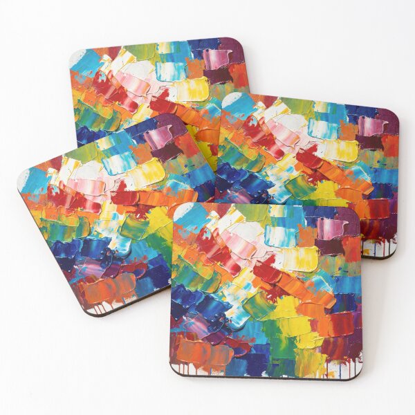 Item preview, Bold Color Palette Knife Abstract designed and sold by SurfaceCraft Studio.
