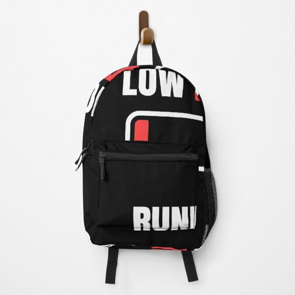 Item preview, Running on Low Battery 1% Funny Tired Quote Minimal Gym Meme Design designed and sold by Uvclick.