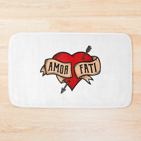 Item preview, Amor Fati - Classic Nietzsche Tattoo Heart Design designed and sold by raeganluskanor.