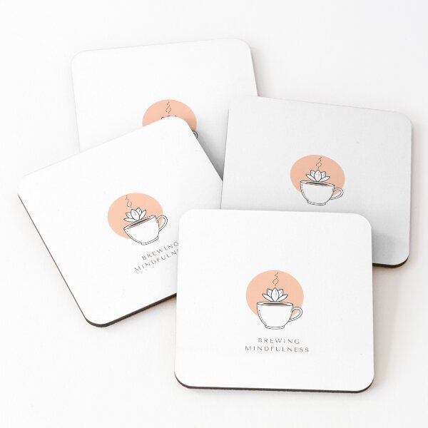 Item preview, Brewing Mindfulness | Minimalist Lotus Coffee & Zen Art designed and sold by Larams Studio.