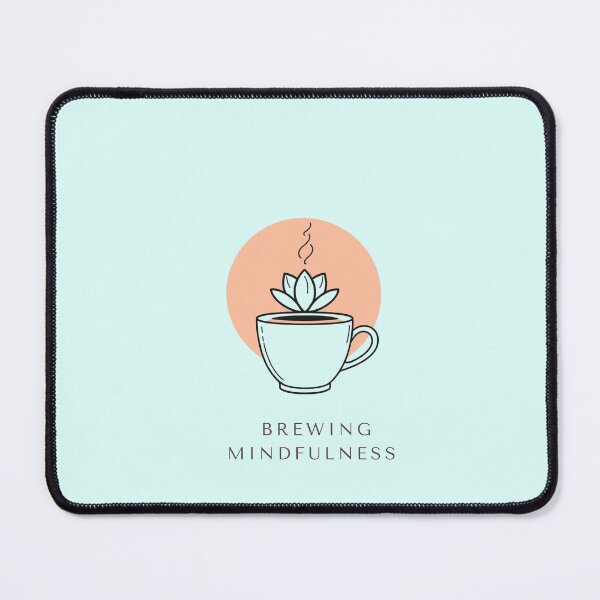 Item preview, Brewing Mindfulness | Minimalist Lotus Coffee & Zen Art designed and sold by Larams Studio.