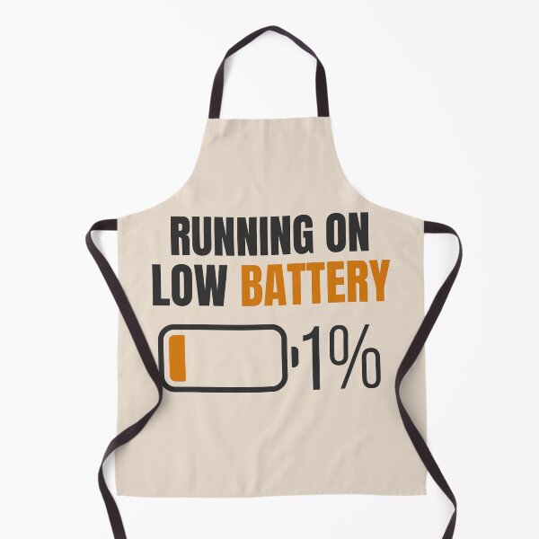 Item preview, Running on Low Battery 1% Aesthetic Minimal Beige Tired Quote Design designed and sold by Uvclick.