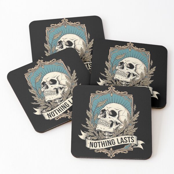 Item preview, Nothing Lasts  Pink Skull and Dead Flowers designed and sold by nuel-art.