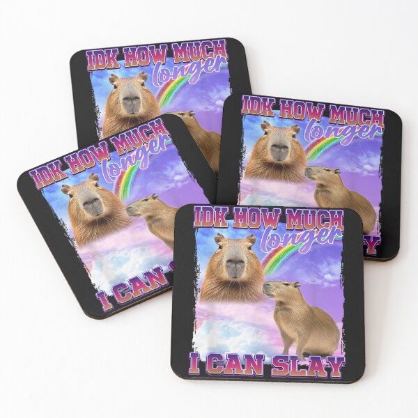Item preview, IDK How Much Longer I Can Slay Funny Capybara Meme Retro designed and sold by Namerreh59Art.