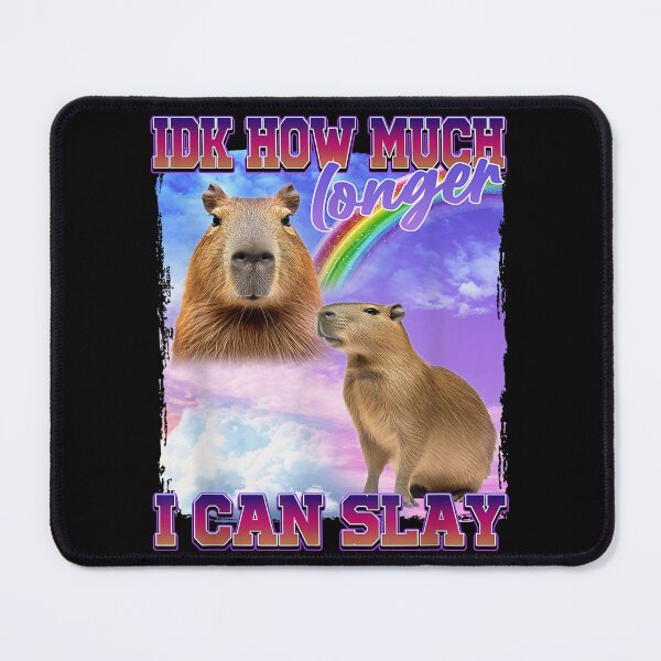 Item preview, IDK How Much Longer I Can Slay Funny Capybara Meme Retro designed and sold by Namerreh59Art.
