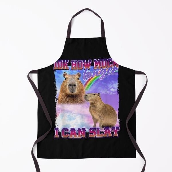 Item preview, IDK How Much Longer I Can Slay Funny Capybara Meme Retro designed and sold by Namerreh59Art.