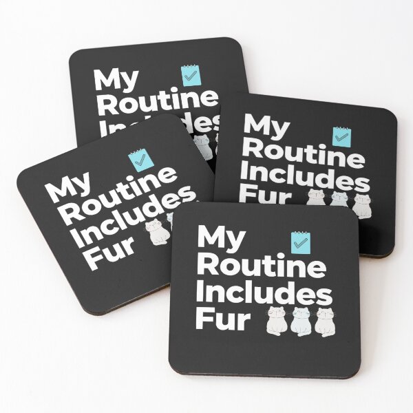 Item preview, My Routine Includes Fur Cute Cat Lover Graphic Tee designed and sold by artlife4.