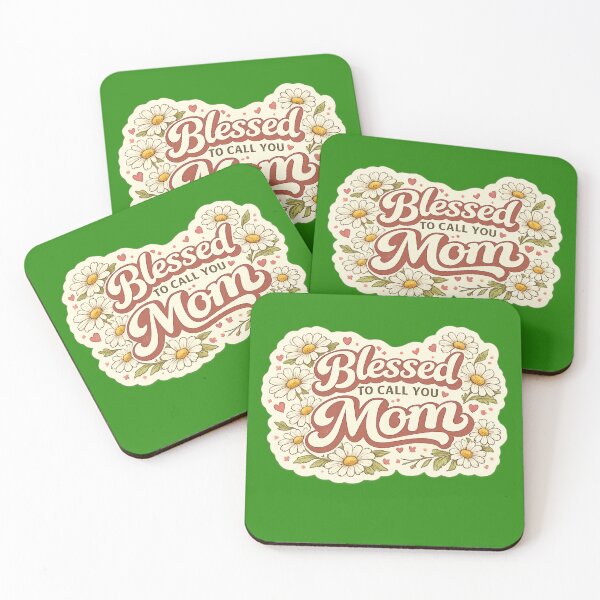 Item preview, Blessed to Call You Mom – Retro Hand Lettered Daisy Floral Art | Mothers Day Gift 2026 designed and sold by irfanshikh.