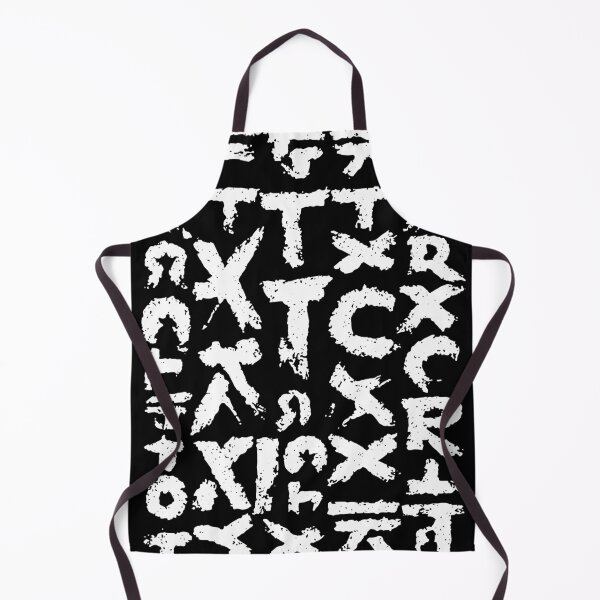 Artikelvorschau, Dunkle, abstrakte, schäbige, einheimische experimentelle Schriftzug-Ornamentmuster-Symbole 127m entworfen und verkauft von 127sm.