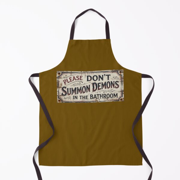 Item preview, Don't summon demons in the bathroom! designed and sold by CashCrow.