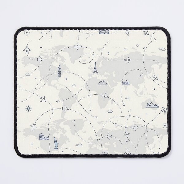 Item preview, Global Landmarks Flight Map World Traveler designed and sold by SplashTastic.
