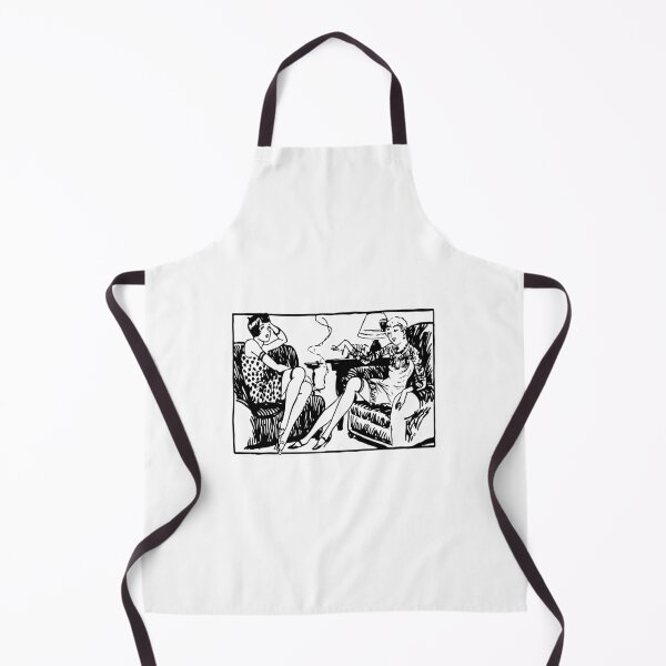 Item preview, 1920s Flapper Girls Chatting - Vintage Art Deco Illustration designed and sold by SoftSolace.