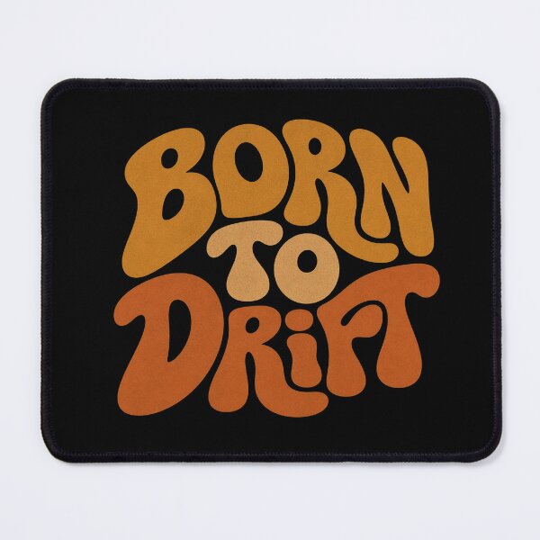 Item preview, Born To Drift - Retro 70s Surf Typography Tee Sticker Groovy Surfer Gift designed and sold by sharifex.