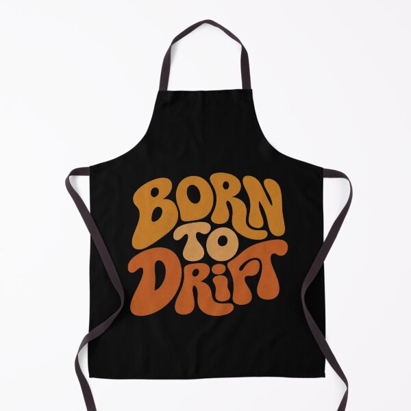Item preview, Born To Drift - Retro 70s Surf Typography Tee Sticker Groovy Surfer Gift designed and sold by sharifex.