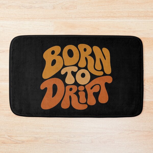 Item preview, Born To Drift - Retro 70s Surf Typography Tee Sticker Groovy Surfer Gift designed and sold by sharifex.