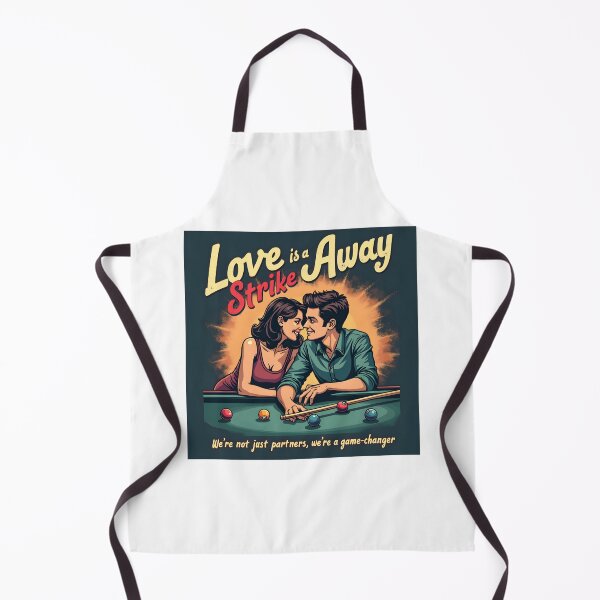 Item preview, Romantic Couple Playing Pool Vintage Poster designed and sold by Teeshirtstoday.com.
