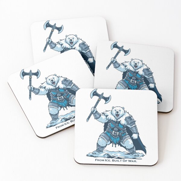 Item preview, From Ice Built Of War Polar Bear Warrior Art Print designed and sold by Sky-bully.