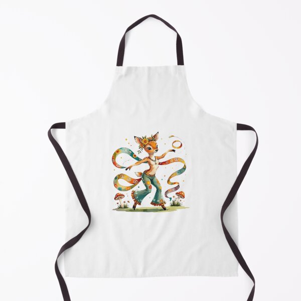 Item preview, Retro Dancing Deer in Bell Bottoms with Peace Ribbon Art designed and sold by AQUILAKREO.