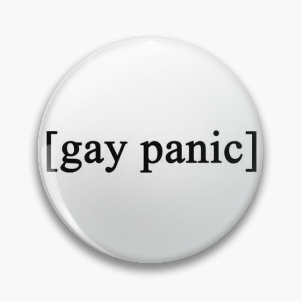 Item preview, Gay Panic Emotional Support Sticker designed and sold by Mustangana.