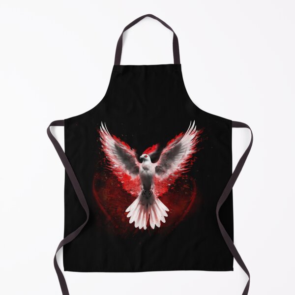 Item preview, White Eagle Red Flame Dark art design designed and sold by StyleBloomes.