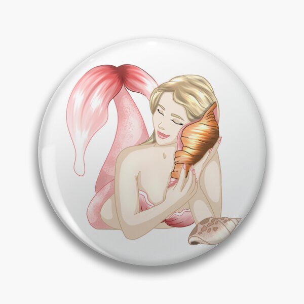 Item preview, Mermaid with shell designed and sold by dewidenice.