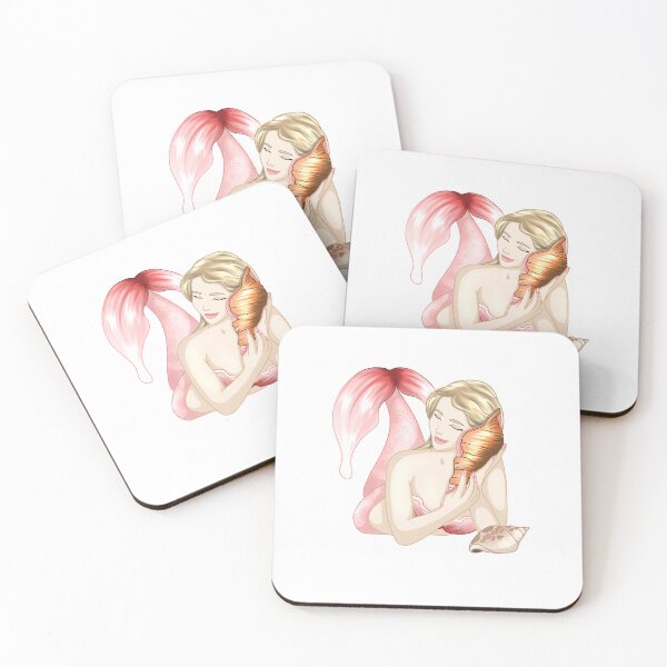 Item preview, Mermaid with shell designed and sold by dewidenice.