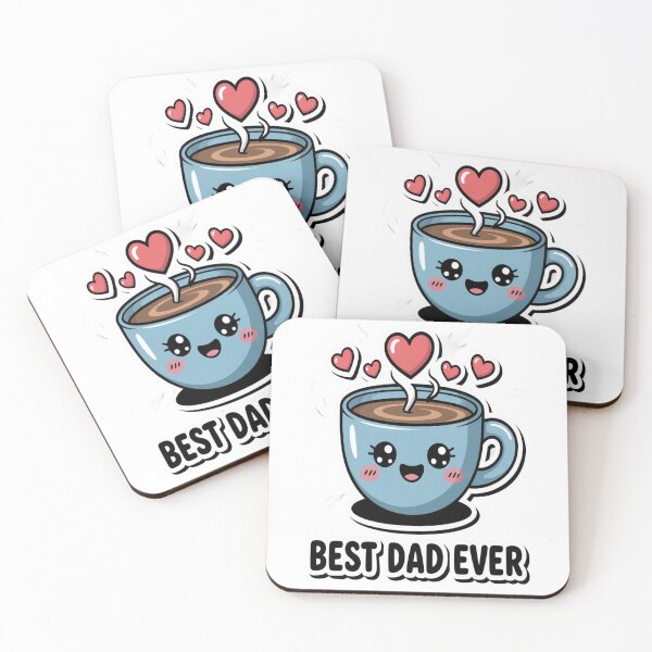 Item preview, Best Dad Ever Coffee | Kawaii Cute | Fathers Day designed and sold by InspiredCreatives.