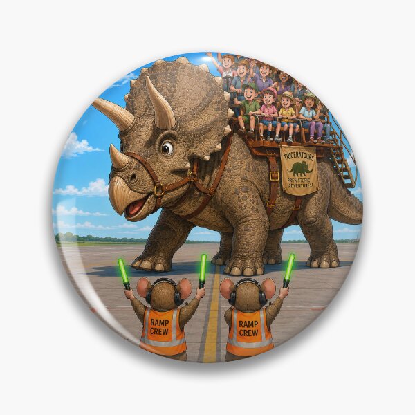 Item preview, Triceratops Arrives At the Gate designed and sold by nikkolaus.