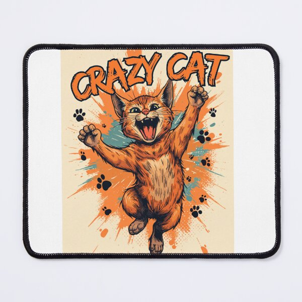 Item preview, Crazy cat designed and sold by MaciejGraphics.