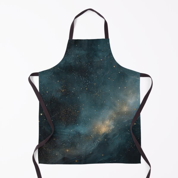 Item preview, Dark Teal Galaxy Moon Starfield Cosmic Space Background designed and sold by Faithlines.
