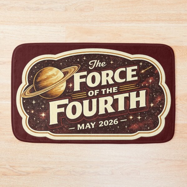 Item preview, The Force of the Fourth May 2026 – Retro Sci Fi Cinema Poster Art | Space Fan Gift designed and sold by irfanshikh.