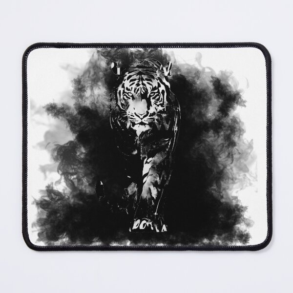 Item preview, Fierce Tiger Black Smoke Aesthetic Graphic design designed and sold by StyleBloomes.