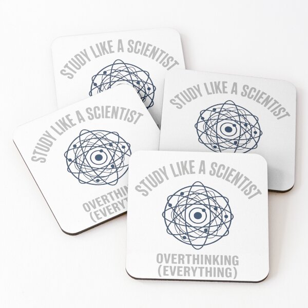 Item preview, Study Like a Scientist Overthinking Everything Funny Physics designed and sold by Amr Darwish Graphic designer.